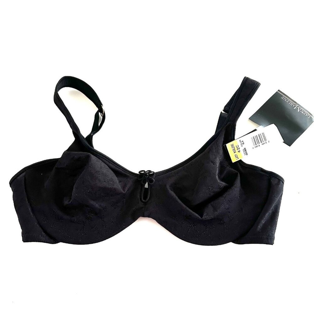 Vintage NWT Rare LADY MARLENE Underwire BRA Style 5900  Lined 42C Floral Goth